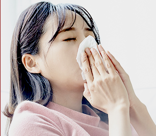 花粉症でくしゃみが止まらない